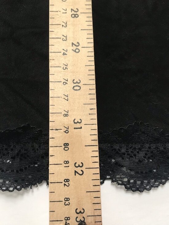 Sea Gypsies Babydoll Slip Dress Small Black Lace Suede Crochet Whimsigoth Fairy - Picture 10 of 12